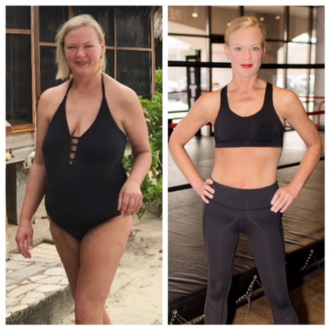Hannah before and after