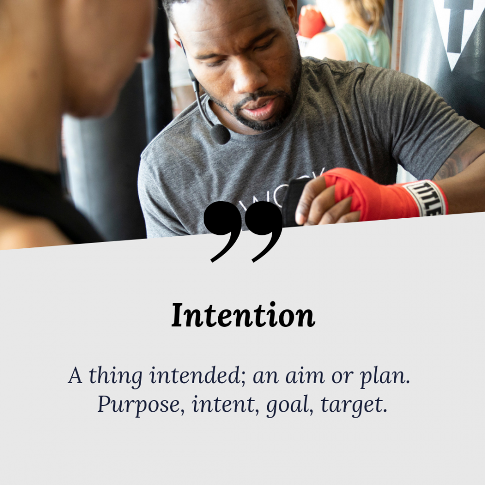 Working Out with Intention