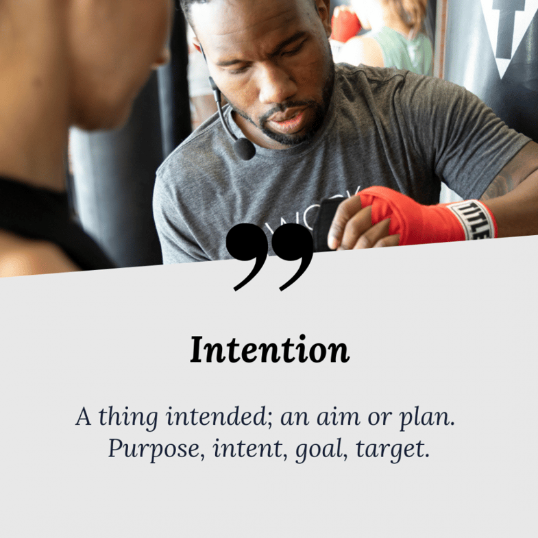Working Out with Intention