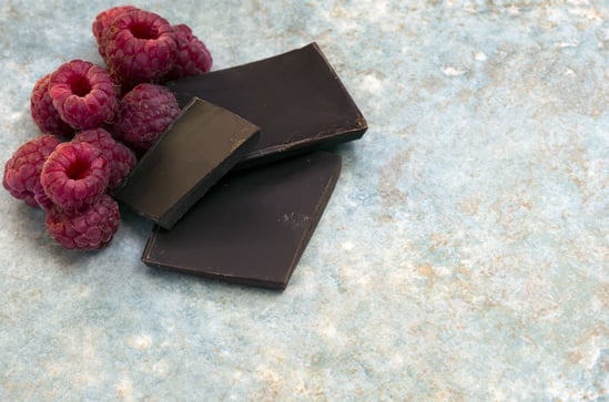 fruit and dark chocolate